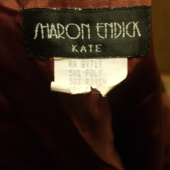 Gypsy Boho Western Vintage 90s Brown Suede Blazer - Picture 5 of 5